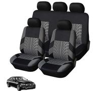 QSJKLC Set Completo di Coprisedili in Poliestere per BMW F11 F30 F32 G20 G60 1er 2er 3er 4er 5er 6er 7er, Set di Coprisedili e Copri Poggiatesta per Sedili, Protezione per Sedili,5 Seats-Grey