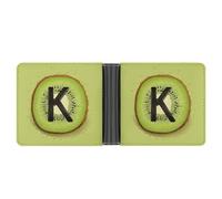 QSKDLAC Portafoglio in pelle sottile e resistente porta carte di credito personalizzato Kiwi Art Pattern stampa portafoglio per uomini e donne perfetto per viaggi di lavoro, stile, taglia unica