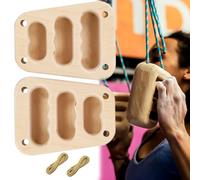 QSLKI 2PCS Arrampicata Hangboard, Miglioramento Della Forza Delle Dita, Hangboard Climbing, Trave Arrampicata Portatile In Legno, Trainingsboard Hangboard Fingerboard Per Principiant