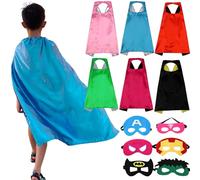 QSLKI 6 Pcs Mantello Supereroi Bambini E Maschere, Costumi Da Supereroi Per Bambini, Mantello Da Supereroe Con Maschere, Costumi Supereroi Per Regali Di Compleanno, Halloween Partito, Festa Carnival