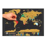 QSLKI Mappa Del Mondo Da Grattare, 42 cm x 29 cm Cartina Geografica Mondo, Ultra Dettagliata Mappamondo, Alta Qualità Decorazione Da Parete, Regalo Perfetto Per Viaggiatori