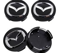 QSLLLY 4 Pezzi Auto Coprimozzi per Mazda Atenza MX3 CX3 CX5 2 3 6 323 626 RX8 RX7 Tappo Mozzo Impermeabile Coprimozzo Antipolvere Copri Ruota Copriruota Centrale Parti