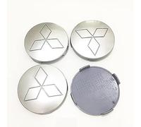 QSLLLY 4 Pezzi Auto Coprimozzi per Mitsubishi Pajero 81mm Tappo Mozzo Impermeabile Coprimozzo Antipolvere Copri Ruota Copriruota Centrale Parti