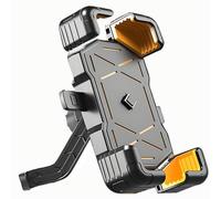 QSLLLY Porta Cellulare Moto per MT 07 / FZ 07 / Tracer,360° Rotabile Supporti Resistente Blocco Rapido Manubrio Supporto Telefono Accessori Smartphone,Rearviewmirrorstyle-Yellow