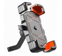 QSLLLY Porta Cellulare Moto per Triumph Speed Triple 1200 RS Street Bike,360° Rotabile Supporti Resistente Blocco Rapido Manubrio Supporto Telefono Accessori Smartphone,Rearviewmirrorstyle-Orange