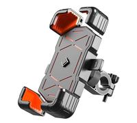 QSLLLY Porta Cellulare Moto per Yamaha MT09 Tracer 900 GT MT09 XSR 900,360° Rotabile Supporti Resistente Blocco Rapido Manubrio Supporto Telefono Accessori Smartphone,Handlebarstyle-Orange