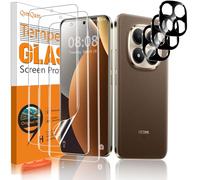 QsmQam 3+3 Pezzi Pellicola Protettiva per Xiaomi Redmi Note 15 Pro+/15 Pro Plus 5G, 3 Pezzi Pellicola Protettiva TPU Flessibile[Non Vetro] e 3 Pezzi Pellicola Fotocamera, HD Trasparente