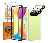QsmQam 3 Pezzi Vetro Temperato per Google Pixel 10 e 3 Pezzi Pellicola Fotocamera, Pellicola Prottetiva Anti Graffio, Durezza 9H, Vetro Protettivo per Google Pixel 10