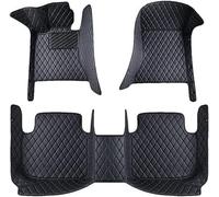 qsms01 Tappetini in Pelle per Tutte Le Stagioni compatibili per Isuzu D-Max 2021-2023, Impermeabili, Antiscivolo e a Copertura Totale per Una Protezione Completa,A/Black
