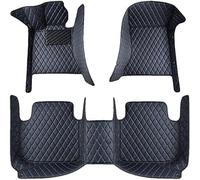 qsms01 Tappetini in Pelle per Tutte Le Stagioni compatibili per VW Tiguan 2017-2024, Impermeabili, Antiscivolo e a Copertura Totale per Una Protezione Completa,D/BlackBlue