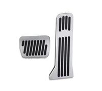 Qsnfda Copripedali per Mazda per CX5 per CX-5 per CX 5 2012~2023 Pedale dell'acceleratore Pedali della Frizione del Freno Accessori di Copertura LHD/RHD Poggiapiedi Auto(AT 2pcs Silver)