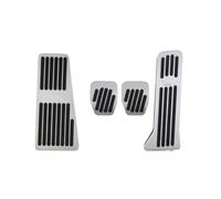 Qsnfda Copripedali per Mazda per CX5 per CX-5 per CX 5 2012~2023 Pedale dell'acceleratore Pedali della Frizione del Freno Accessori di Copertura LHD/RHD Poggiapiedi Auto(LHD MT 4pcs Silver)