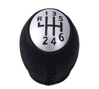 Qsnfda Pomello Cambio per Scenica Manopola Pomello Cambio Dell'auto | Pomello Del Cambio Manuale MT, Per La Serie Per Laguna Per Megane(L015-BK-6speed)