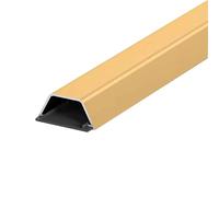 QSNYJPL Canaline Passacavi da 100 Cm, Canaletta per Cavi Elettrici Lega di Alluminio, Canalina Passacavi Adesiva per Soggiorno, Ufficio, Previene Gli Inciampi dei Cavi(Yellow,15x9mm/0.6x0.4in)
