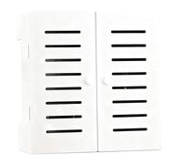 QSNYJPL Copri Termosifoni Copritermosifone in PVC con 2 Maniglie e Ante Angoli Arrotondati Copertura Protezione Termosifone a Persiana per Soggiorno e Bagno(White,35x17x30cm/14x7x12in)
