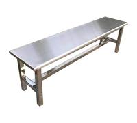 QSNYJPL Panca da Giardino per Esterni In Acciaio Inossidabile, Panchine da Esterno Impermeabile e Antiruggine, per Portico Anteriore, Patio, Parco, Strada, Capacità di Carico 300 Kg(45x35x150 cm/18x14
