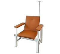 QSNYJPL Poltrone Reclinabili con Asta Portaflebo, Poltrona per Flebotomia con Supporto per Flebo, Seduta Morbida e Struttura Stabile per Ospedali, Cliniche, Case di Cura(Brown)