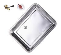 QSNYJPL Raccogli Condensa, Vaschette Alluminio Sottolavello, Vaschetta Raccogli Gocce con Bordi Lisci Rialzati per Pompe di Calore Split AC(50x40cm/20x16in)