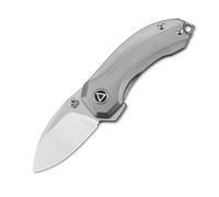 QSP Coltello Hamster, Lama Satinata CPM S35VN, Manico in Titanio Grigio QS138-A