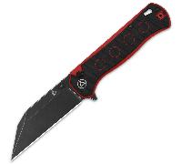 QSP Coltello Swordfish 14C28N Nero Rosso G10 QS149-A2
