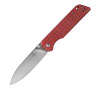 QSP Knife Parrot, Lama Satinata D2, Manico in Micarta Rossa QS102-E