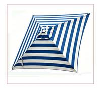 QSPNVFB Baldacchino Per Ombrellone Esterno Quadrato 2m 4 Bracci Telo Di Ricambio Per Ombrellone Da Giardino Copertura Di Ricambio Per Ombrellone Terrazza(Stripe)