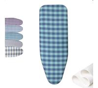 QSPNVFB Copriasse da Stiro 110X40 100x34 90x30cm Copritavolini da Stiro Universale, Resistenti alle Bruciature E alle Macchie, con Imbottitura Spessa(Turquoise,110x40 cm/15x45 in)