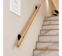 QSPNVFB Corrimano In Legno Per Scale Ringhiere Di Transizione Da Parete Asta Per Corridoio Antiscivolo 50cm 80cm 100cm Passamano Per Gradini Veranda(80cm(2.6ft))