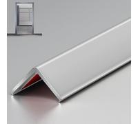 QSPNVFB Protezione Angoli Muro Alluminio 100cm Paraspigoli Da Parete Autoadesiva Profilo Angolare Forma Di L Striscia Anti-collisione Per Porte Finestre(Silver,W 1.5cm(3/5"))