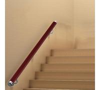 QSPNVFB Ringhiera Per Scale Da Parete Pvc Corrimano Per Gradini Antiscivolo Canna Di Supporto Passamano Per Scale Corridoi Veranda Balconi(Red)