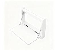 QSPNVFB Scrivania A Muro Pieghevole, Piccolo Tavolo Da Trucco Galleggiante, Comodino Da Parete Tavolo Da Computer Legno Per Ufficio Soggiorno Balcone(White,60cm(24"))