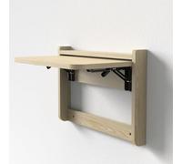 QSPNVFB Scrivania Pieghevole A Muro, Piccolo Tavolino Da Pranzo Galleggiante Legno, Tavolo Da Computer Da Parete Scomparsa Per Ufficio Cucina Terrazza(Maple,Large)