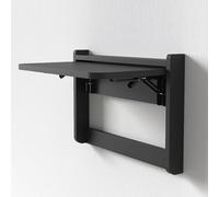 QSPNVFB Scrivania Pieghevole A Muro, Piccolo Tavolino Da Pranzo Galleggiante Legno, Tavolo Da Computer Da Parete Scomparsa Per Ufficio Cucina Terrazza(Black,Large)