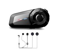 QSPORTPEAK MX1 Interfono Moto Bluetooth Coppia 800M 2 Persone Interphone per Moto Wireless Full Duplex Connetti con Wireless 5.0 Cancellazione del Rumore DSP&CVC,Universale per Motociclismo