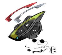 QSPORTPEAK Shark08 V5.1 - Kit per casco da moto, con sistema di comunicazione Bluetooth, con cancellazione del rumore DSP/CVC, 1500 m, 8 piloti, con radio FM, per ATV/Dirt Bike