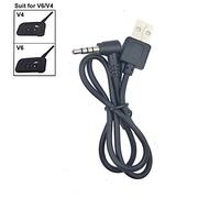 QSPORTPEAK V6 ricambi interfono moto, cavo USB per interfono Bluetooth per moto V6, porta di ricarica con jack da 3,5 mm