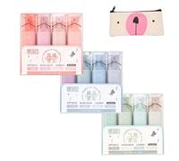 Qsrsjcq Evidenziatori glitterati, evidenziatori glitterati, per diari scintillanti, a prova di sbavature (3 pezzi)