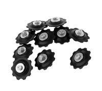 QSTDGVPW 10 Pezzi Cuscinetti a Rulli per Puleggia del Deragliatore Posteriore della Bicicletta, Nero