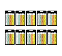 QSTDGVPW 10x Golf Club Range Chart Card Strumento Essenziale Guida al Golf Libro delle Distanze