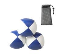 QSTDGVPW 3 Palline da, Giocattoli da Lancio, Antiscivolo, con Rete di Raccolta, Palline da, Palla da Lancio Acrobatica per Principianti E, Bianco Blu