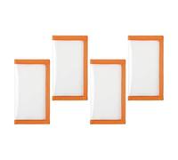 QSTDGVPW 4 Pezzi Fishing Lure Wraps Custodie Esche Copri Ganci Contenitori Protettivi PVC Trasparente Adatto per Appassionati di Pesca Uso Esterno Regali, Orangina