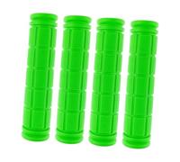 QSTDGVPW 4 Pezzi Manopole per Manubrio Coprimanubrio Ergonomico Impugnature di Ricambio Antiscivolo in Gomma Morbida Adatto per Mountain Bike per Bambin, Verde