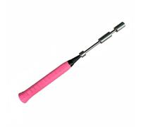 QSTDGVPW 5 Pezzi Badminton Training Device con Strumento Swing Dispositivo Allenamento Peso Removibile Funzione Adatto per Riscaldamento Esercizi Quotidiani, Rosa