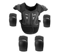 QSTDGVPW 5 Pezzi Pettorina Protettiva Bambino Giacca da Corsa con Gomitiere E Ginocchiere Protezione Efficace per Torace E Schiena Adatto per Pattinaggio E SK, Style a