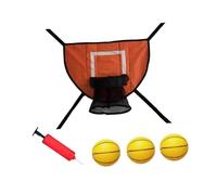 QSTDGVPW Accessori per canestro da Basket su Trampolino, Compatibile con Vari Modelli, Pallacanestro Gialla