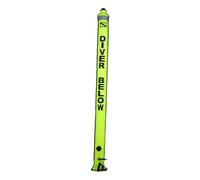 QSTDGVPW Boa di Segnalazione di Superficie Galleggiante di Sicurezza Tubo per Snorkeling Attrezzatura Subacquea con Valvola di Scarico Adatto per La Sicurezza, Giallo