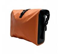 QSTDGVPW Borsa Impermeabile Portaoggetti Custodia Organizer Borsa Manubrio Resistente All'acqua in PVC Adatta per Viaggi Urbani Lavoro Consegne, Arancione, Senza Schienale