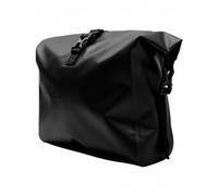 QSTDGVPW Borsa Impermeabile Portaoggetti Custodia Organizer Borsa Manubrio Resistente All'acqua in PVC Adatta per Viaggi Urbani Lavoro Consegne, Nero, Senza Schienale