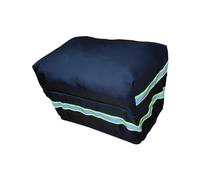 QSTDGVPW Borsa Posteriore per Bicicletta, Inserto per Cestino Anteriore, Borsa da Viaggio Universale con Striscia Riflettente, Copri Cestino per Bicicletta NER, 35x18x20 cm