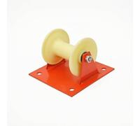QSTDGVPW Cable Guide Wheel Rullo Guida Cavo Passacavo Puleggia per Condotti con Ruota in Nylon a Basso Attrito E Staffa Adatto Cavi in Tubi Impianti Elettrici, Puleggia Piatta Ruota In Nylon Comune